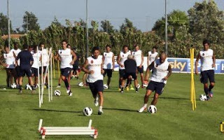 Allenamento ad Asseminello per il Cagliari