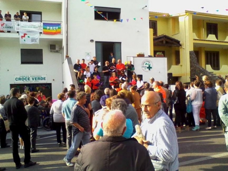 L'inaugurazione della sede della Croce verde