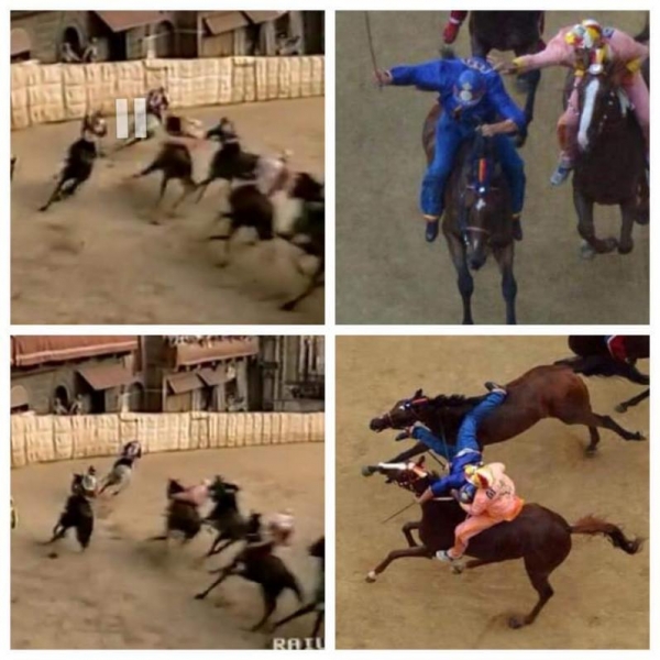 Nel 92' fu il Nicchio a trascinare a terra Valdimontone (Foto dal profilo fb Gabriele Mini)