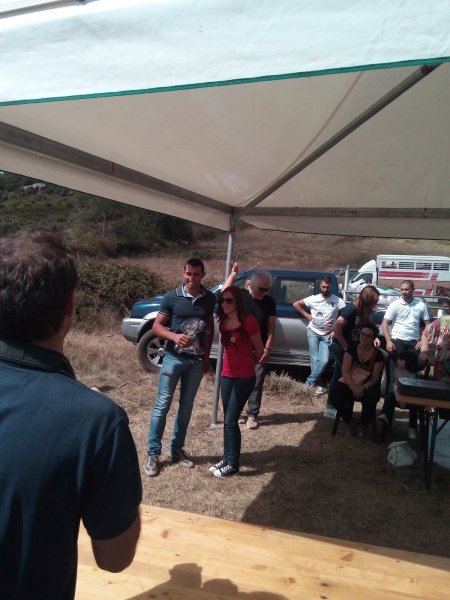 Il momento della premiazione