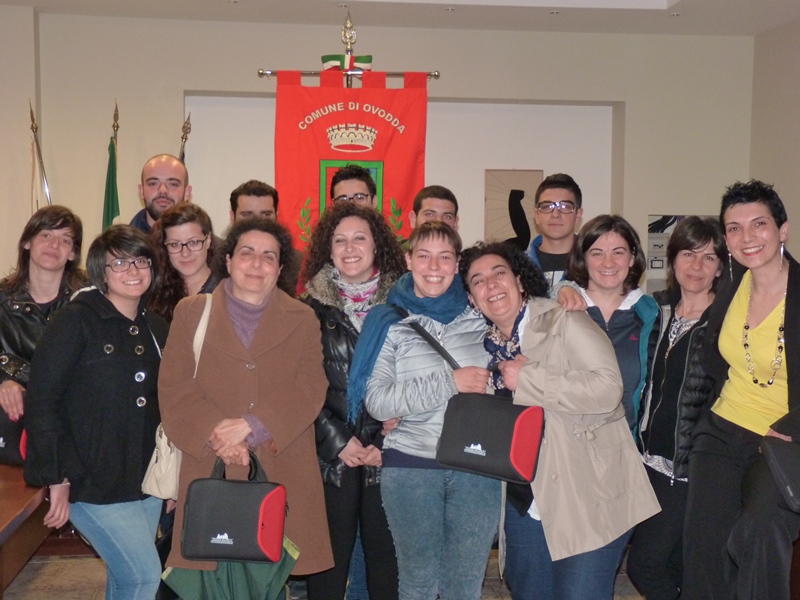 Gli allievi del corso di Ovodda
