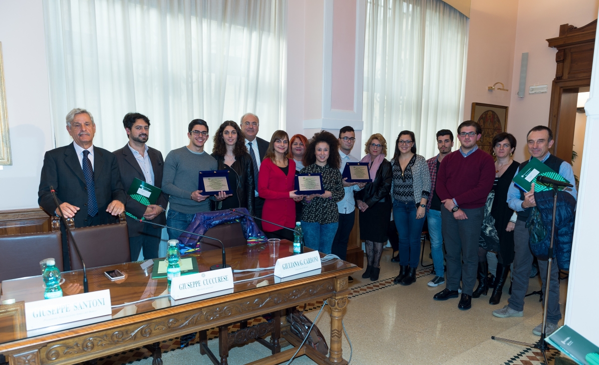 Premiazione di una scuola nell'edizione dell'anno scorso