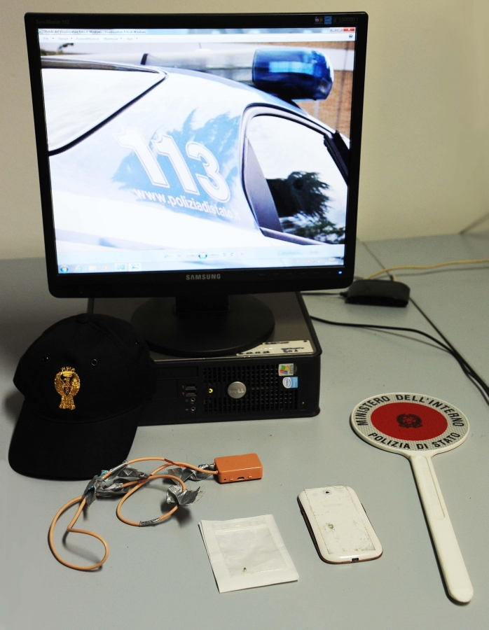 Gli oggetti sequestrati