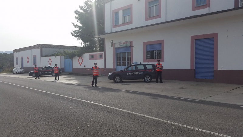 un tratto della 129 in territorio di Oniferi