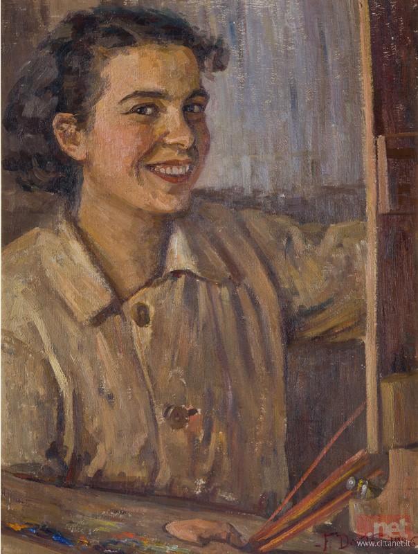 Francesca Devoto, Autoritratto dell'artista, 1936, olio su compensato, credits Nelly Dietzel
