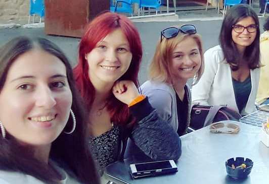 Le quattro volontarie che hanno concluso la loro esperienza in Barbagia a settembre 2019